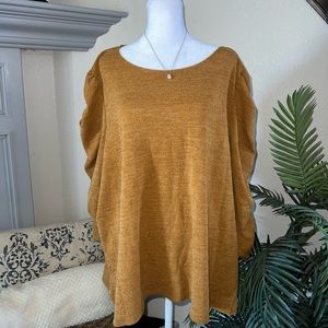 NWT Max Studio Ruffle Sleeve Sweater Top